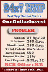onedollarinvest.net details image on 24x7 Hyip